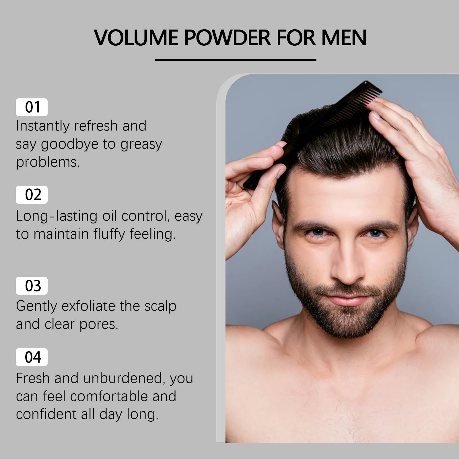 Matte Hair Styling Powder for Men